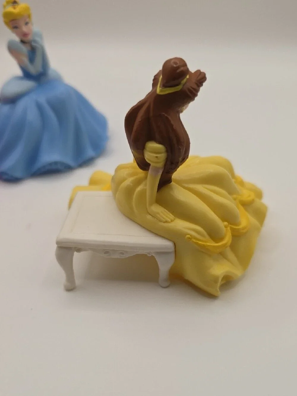 Disney Princess Cake Toppers - Pink, Blue & Yellow Gowns